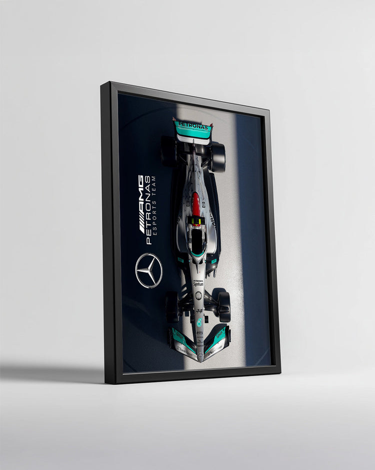 Lewis Hamilton 44 Mercedes Poster Tablosu
