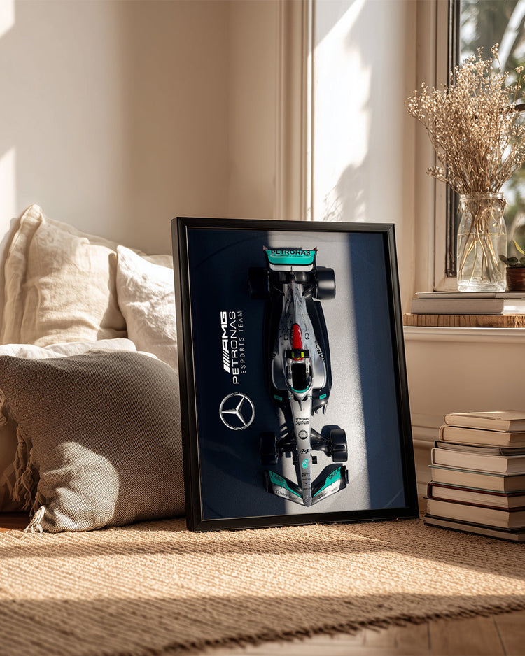 Lewis Hamilton 44 Mercedes Poster Tablosu