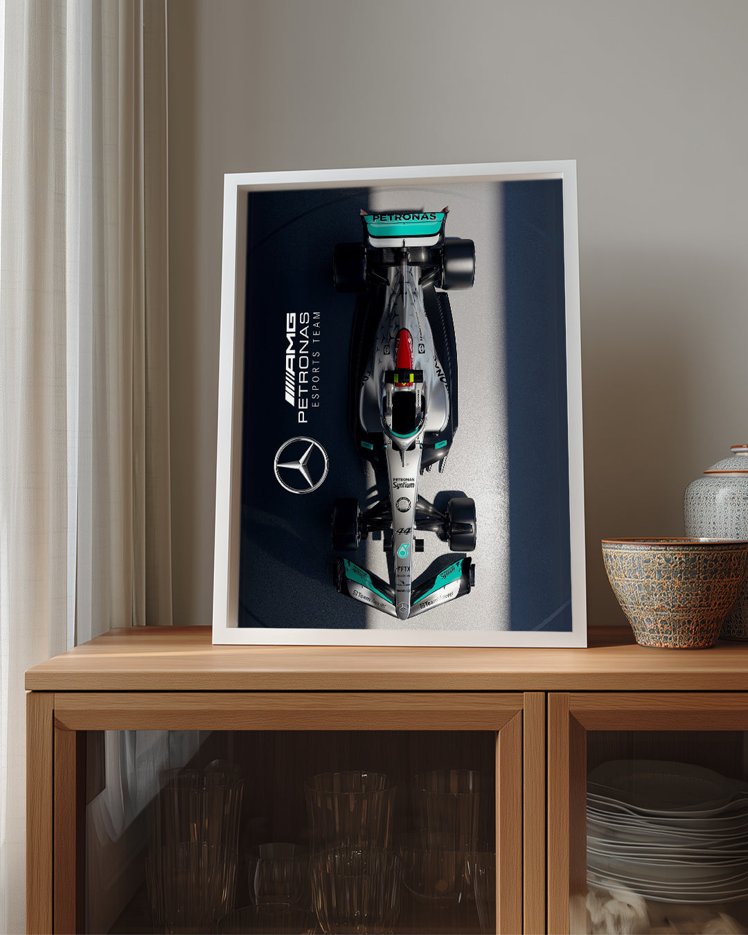 Lewis Hamilton 44 Mercedes Poster Tablosu