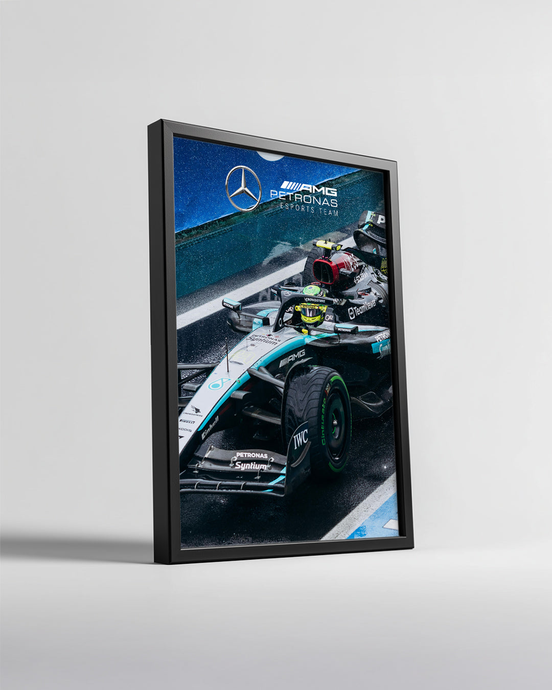 Lewis Hamilton 44 Mercedes Petronas Poster Tablosu