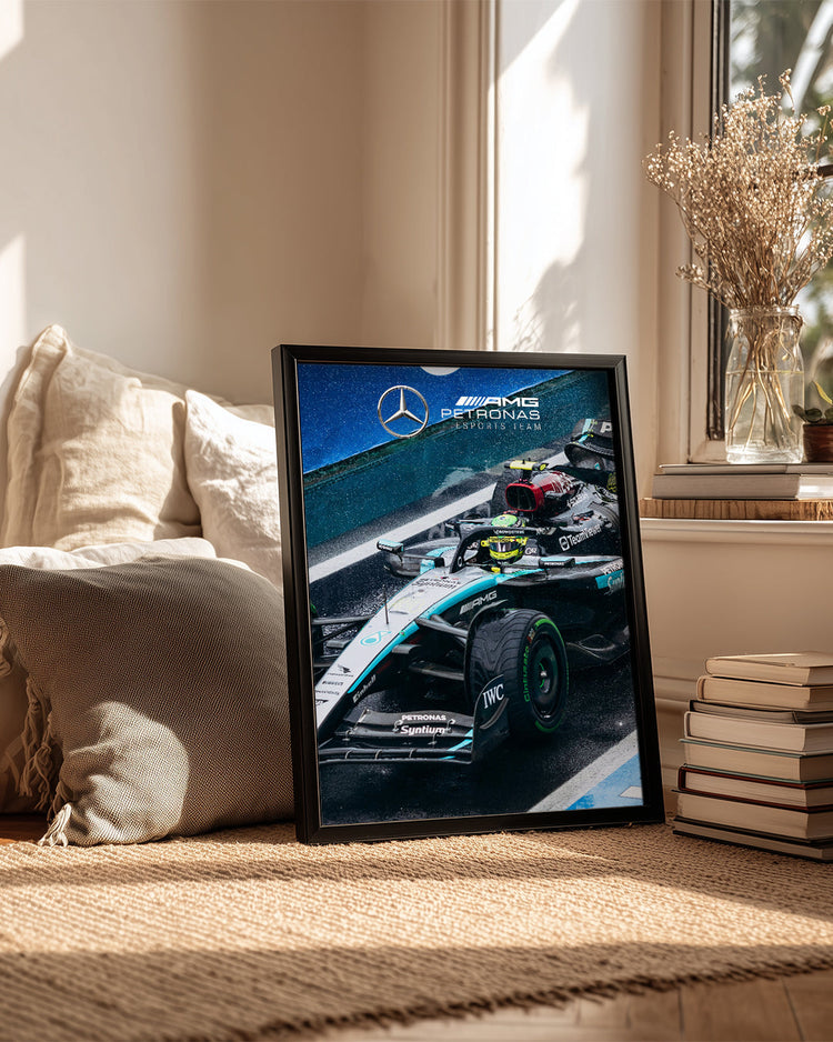 Lewis Hamilton 44 Mercedes Petronas Poster Tablosu