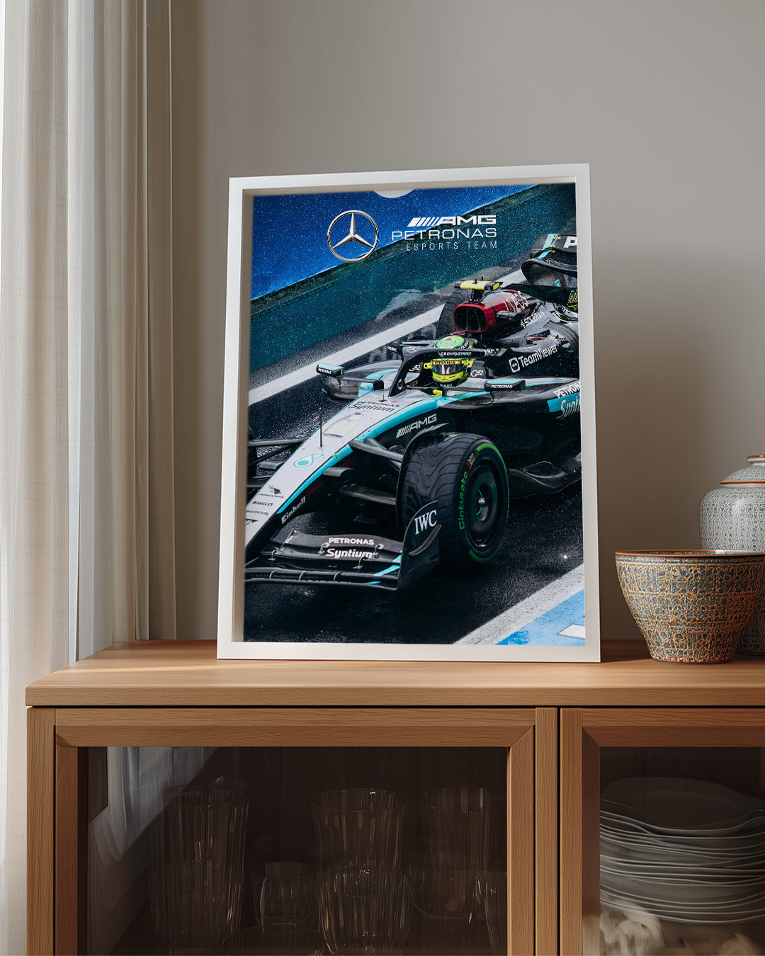 Lewis Hamilton 44 Mercedes Petronas Poster Tablosu