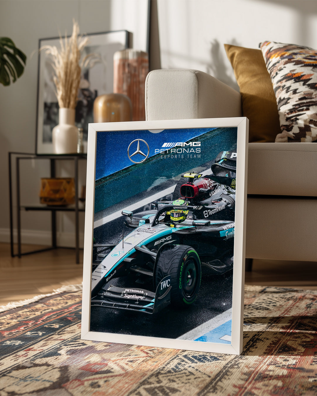 Lewis Hamilton 44 Mercedes Petronas Poster Tablosu