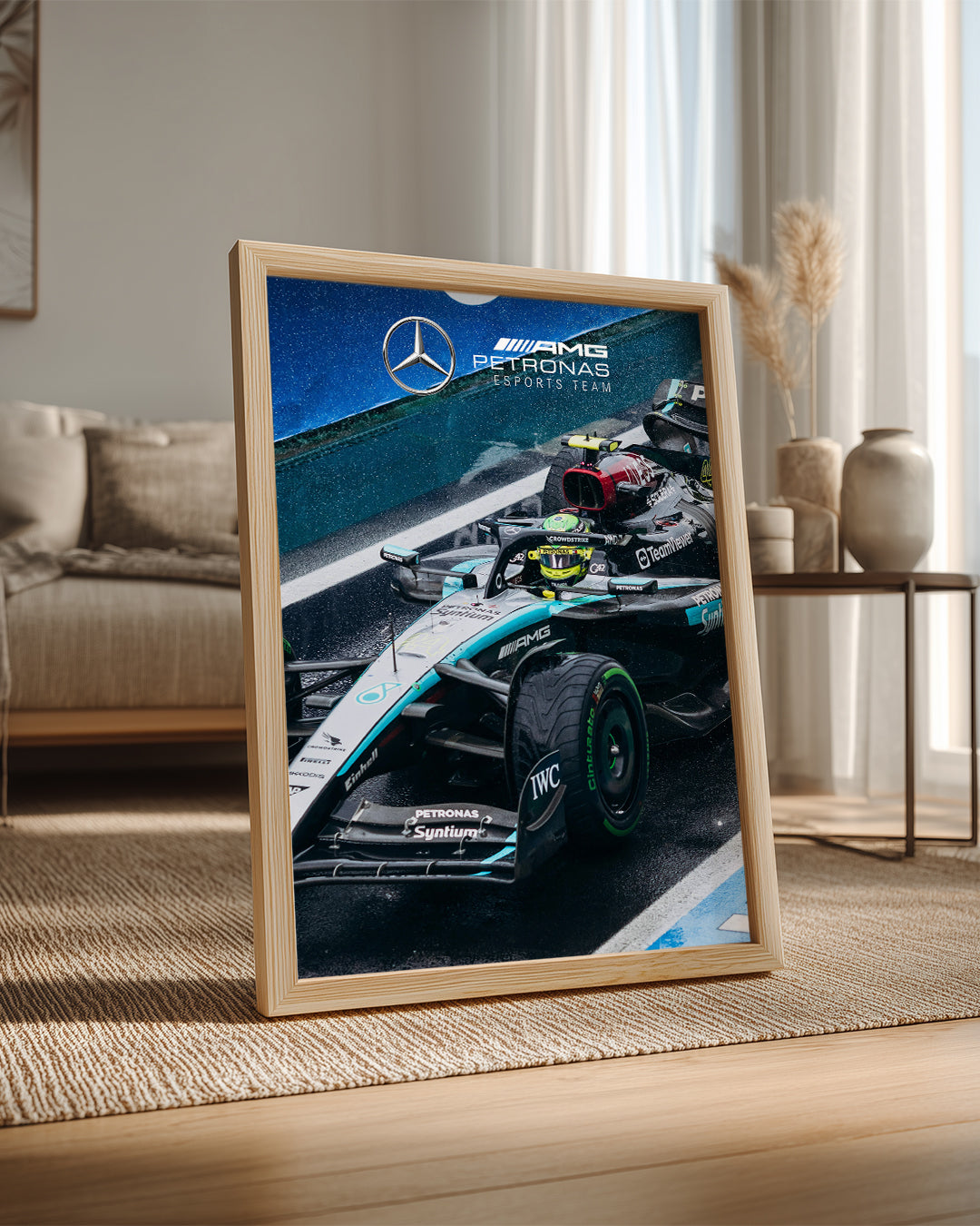 Lewis Hamilton 44 Mercedes Petronas Poster Tablosu