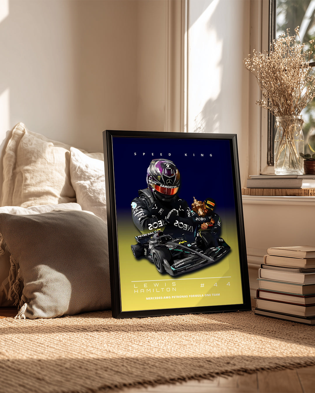 Lewis Hamilton 44 Speed King Poster Tablosu