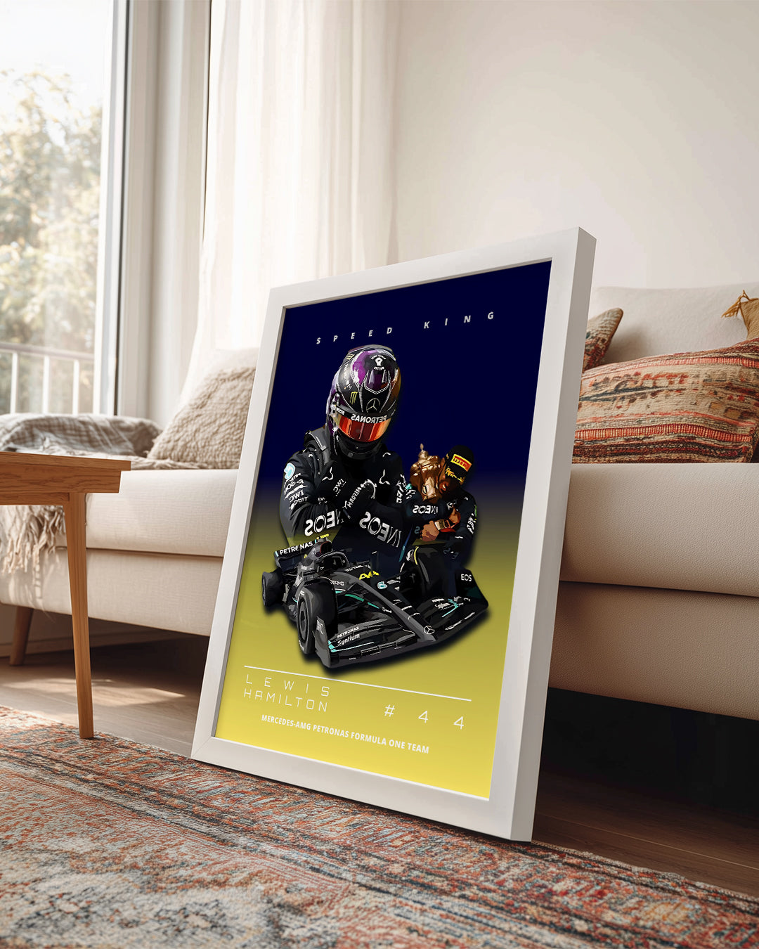Lewis Hamilton 44 Speed King Poster Tablosu