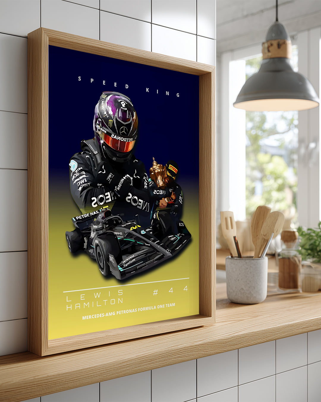 Lewis Hamilton 44 Speed King Poster Tablosu