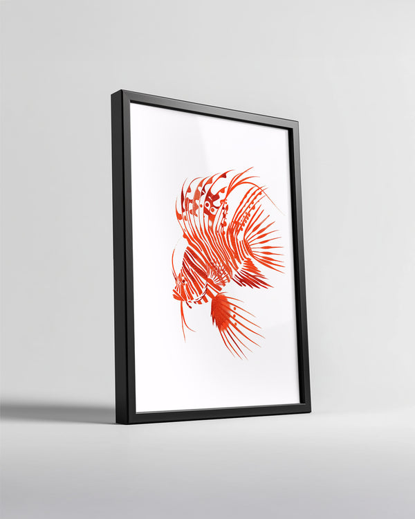 Leylak Balığı - Kırmızı Şeritler Poster Tablosu