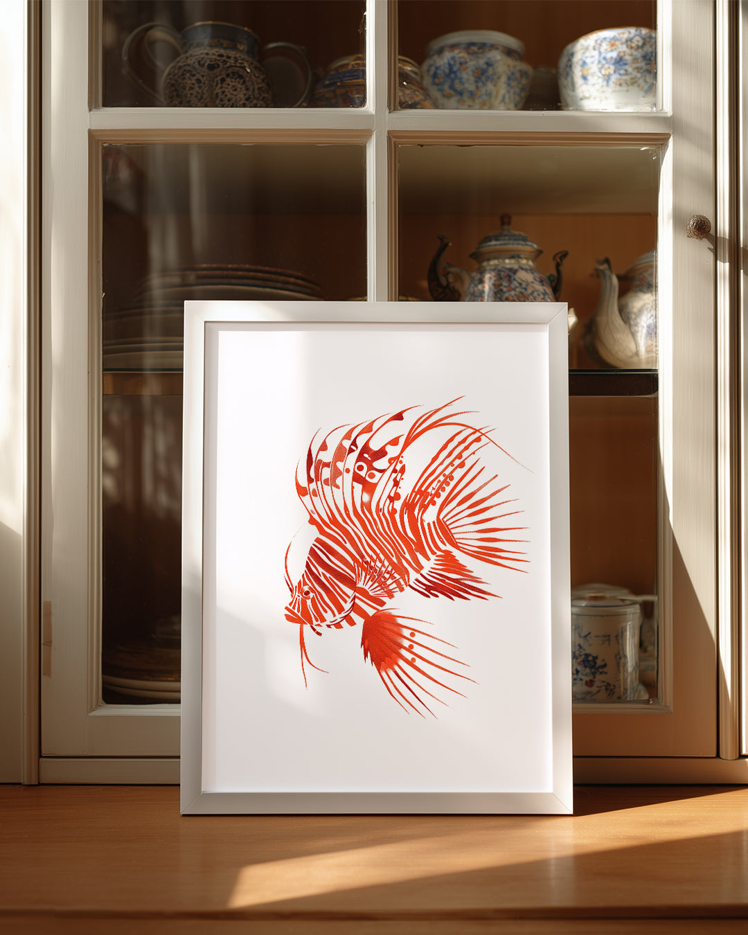 Leylak Balığı - Kırmızı Şeritler Poster Tablosu