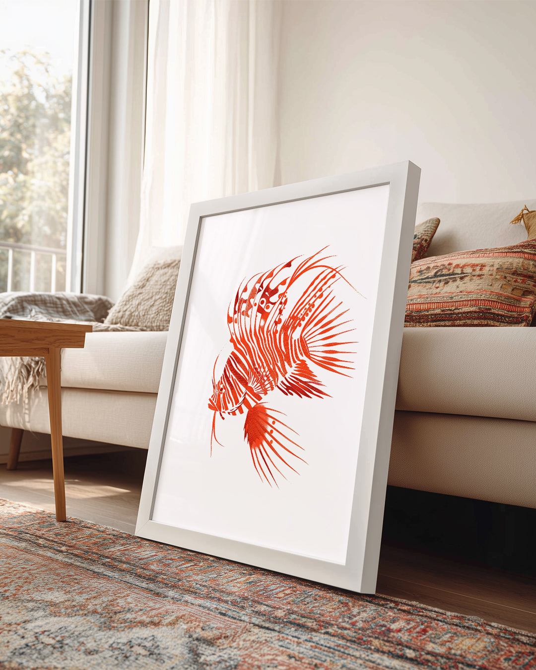 Leylak Balığı - Kırmızı Şeritler Poster Tablosu