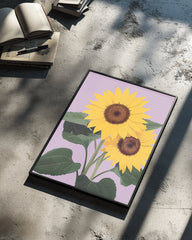 Lilas Champ Poster Tablosu