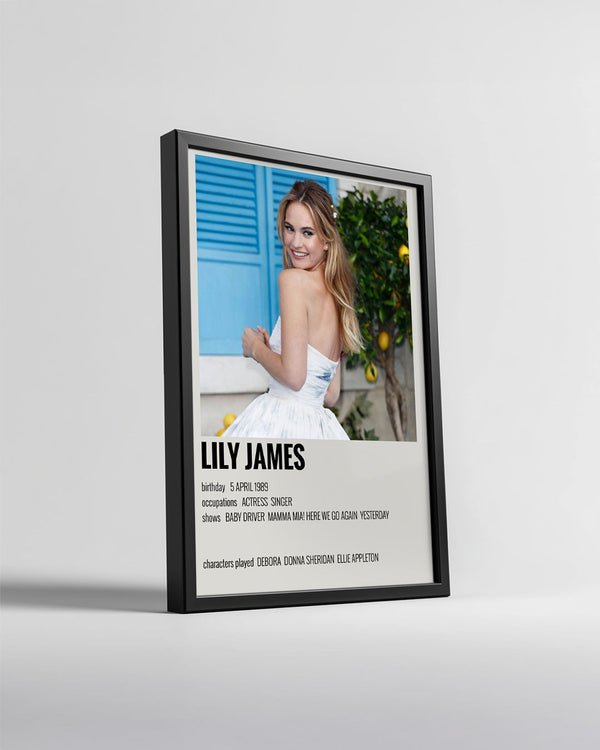 Lily James Poster Tablosu