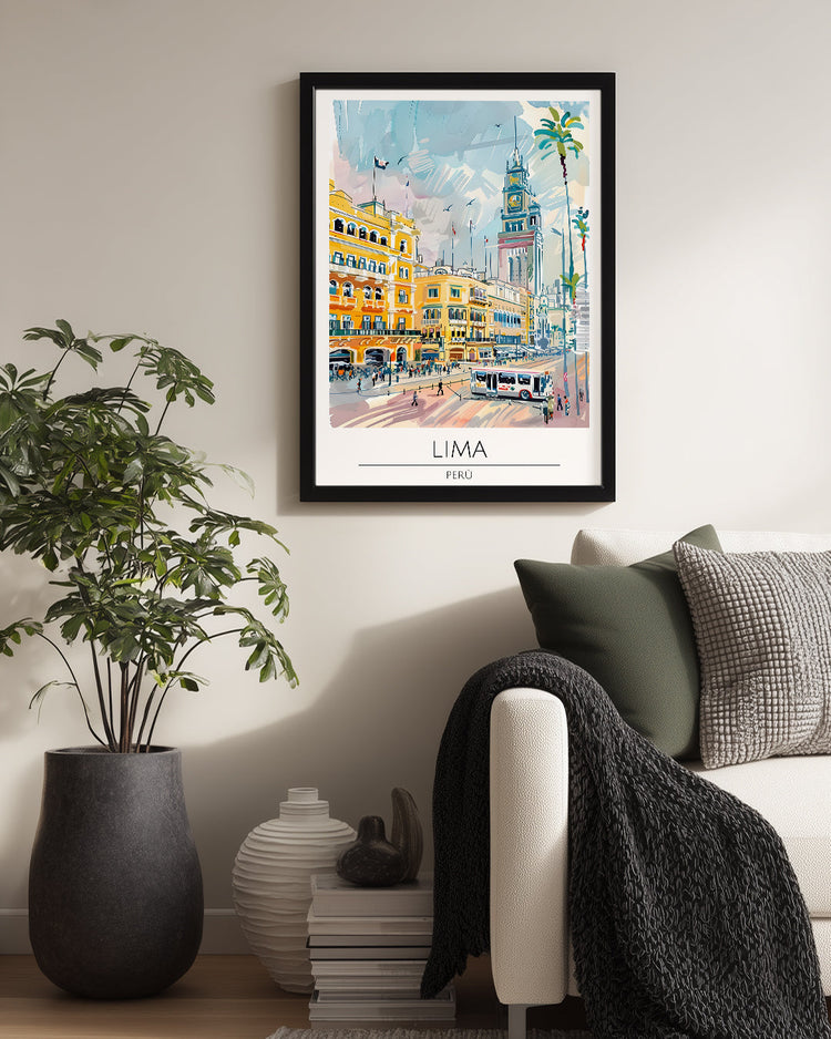 Lima Peru Poster Tablosu