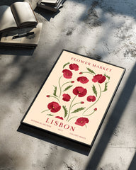 Lisbon Poppy Poster Tablosu
