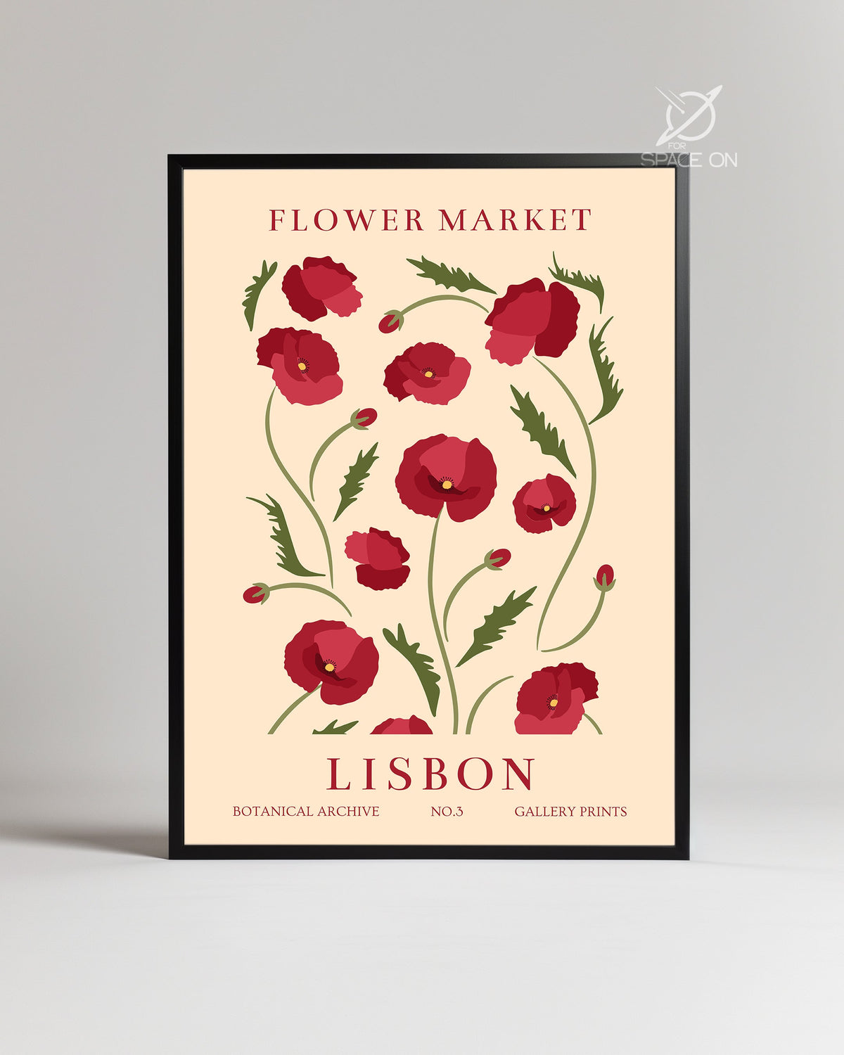 Lisbon Poppy Poster Tablosu