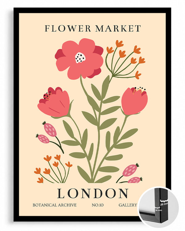 London Blooms Poster Tablosu