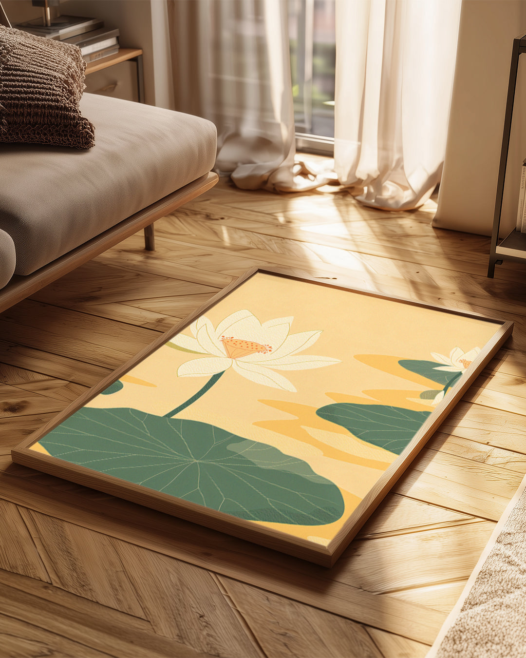 Lotus Jaune Poster Tablosu