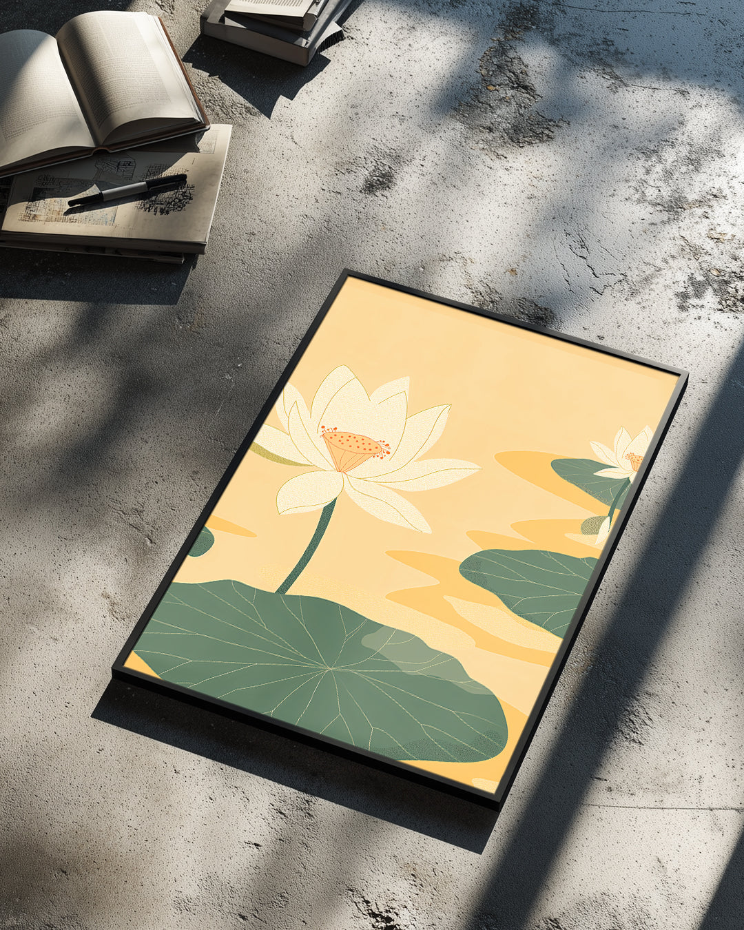 Lotus Jaune Poster Tablosu