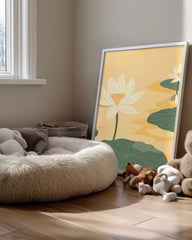 Lotus Jaune Poster Tablosu