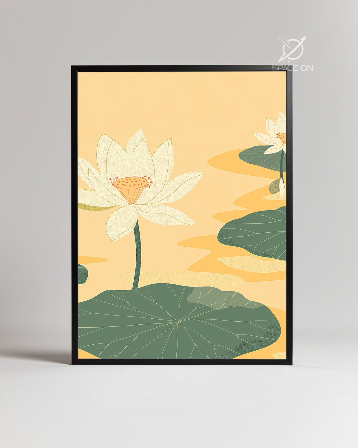 Lotus Jaune Poster Tablosu