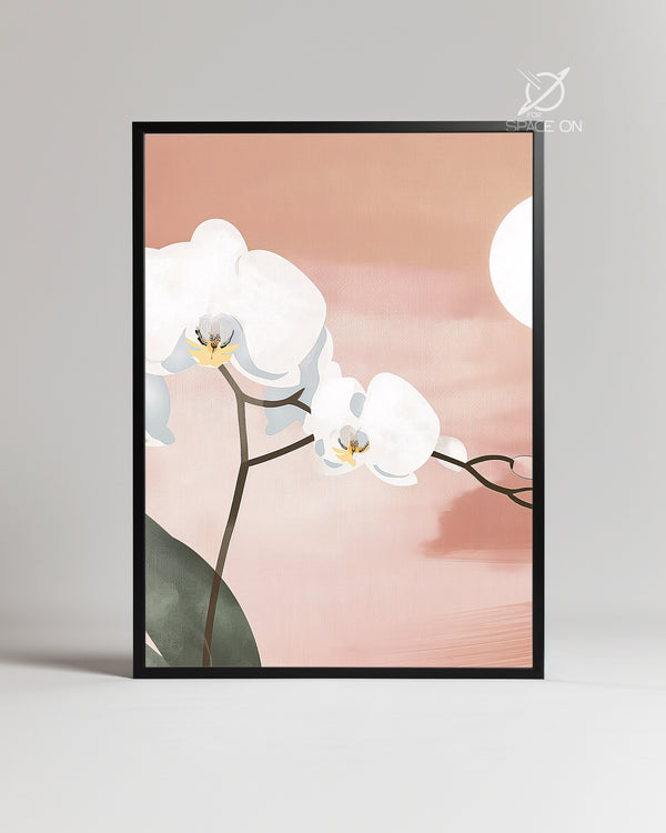 Lune Rose Poster Tablosu