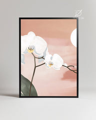 Lune Rose Poster Tablosu