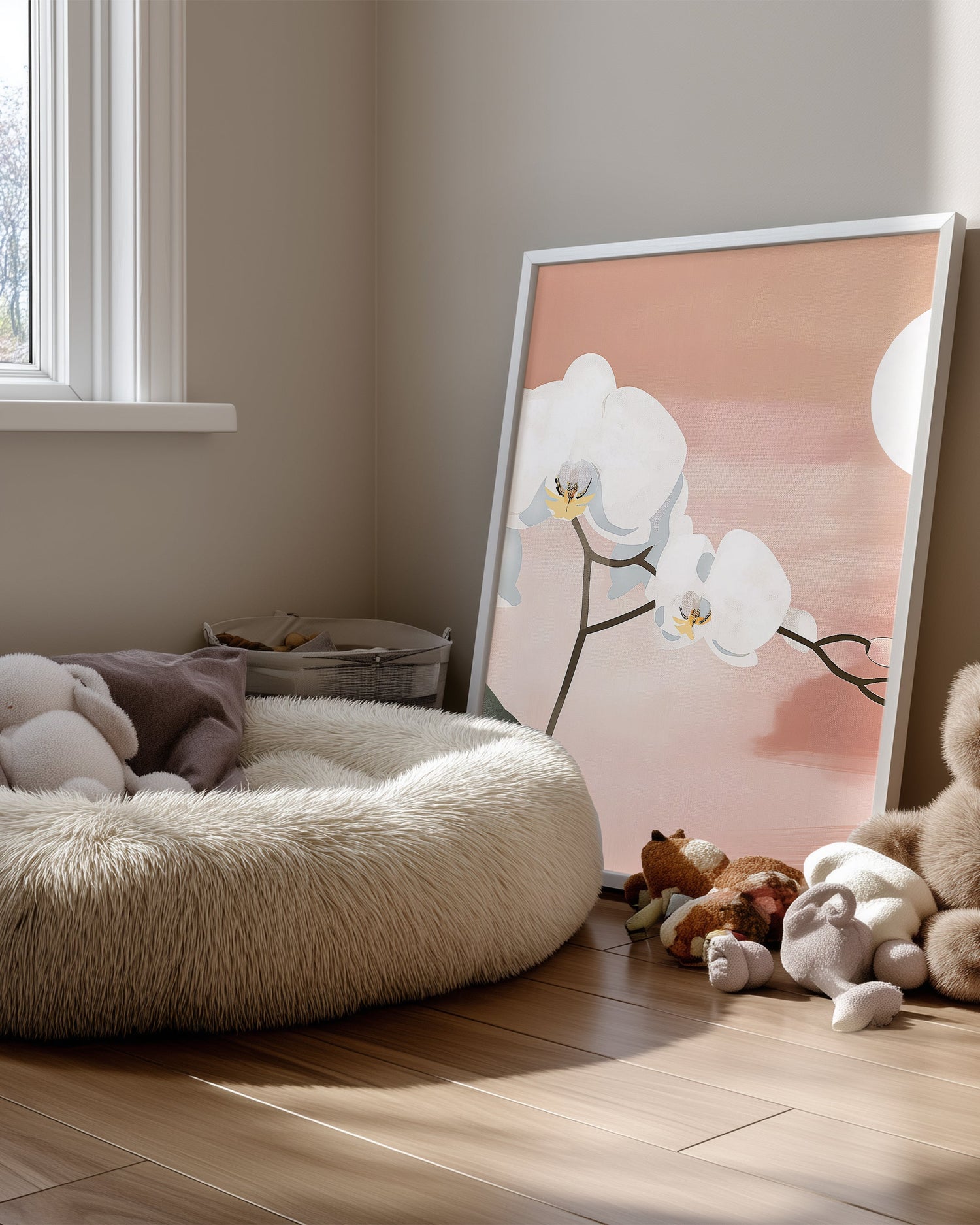 Lune Rose Poster Tablosu