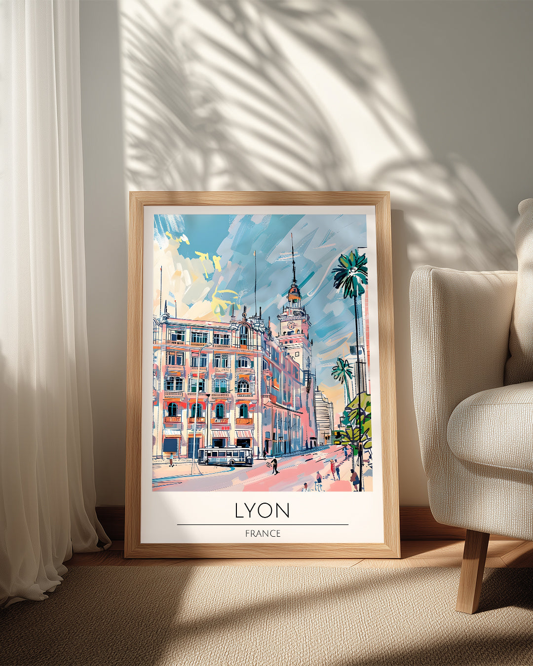 Lyon Fransa Poster Tablosu