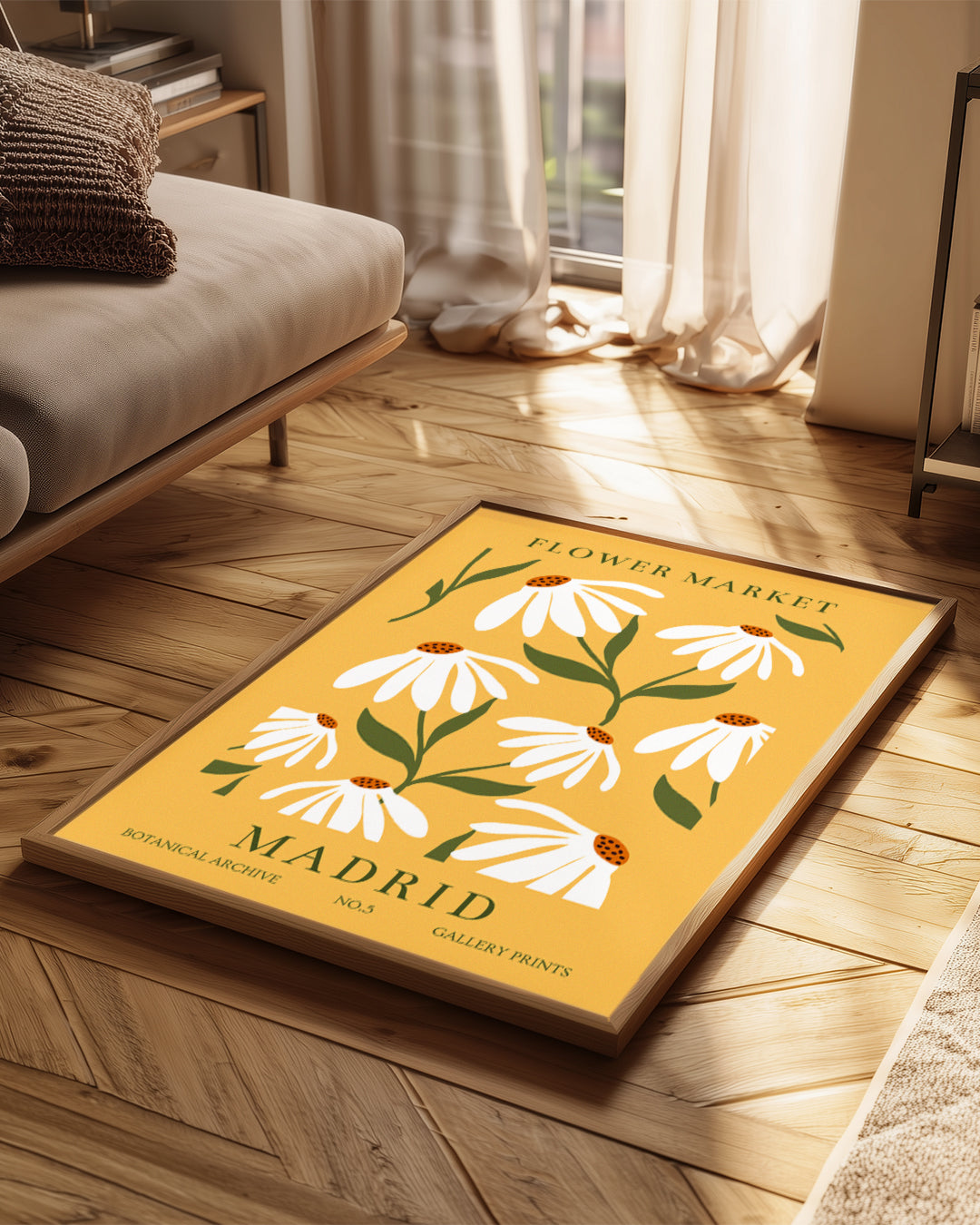 Madrid Daisy Poster Tablosu