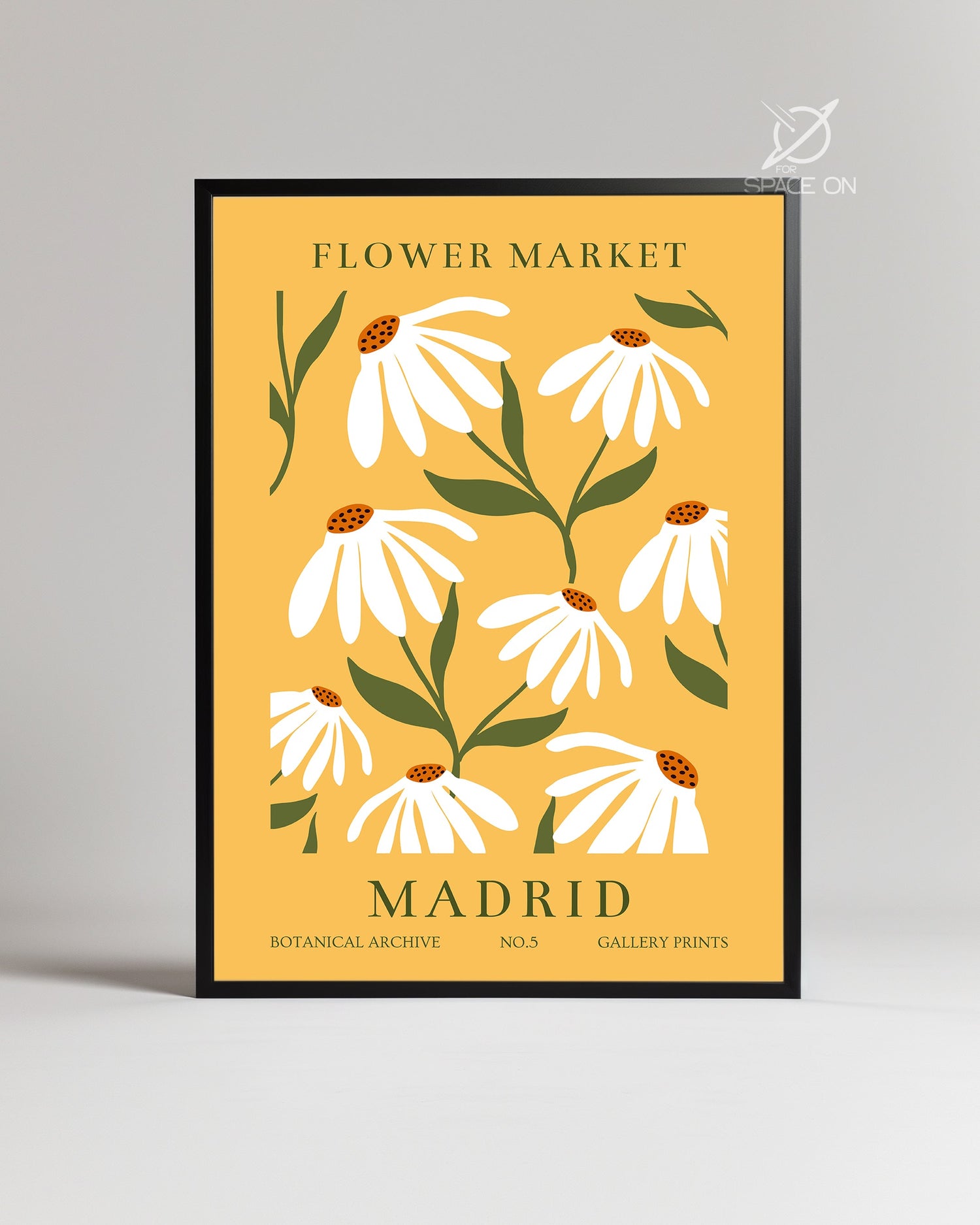 Madrid Daisy Poster Tablosu