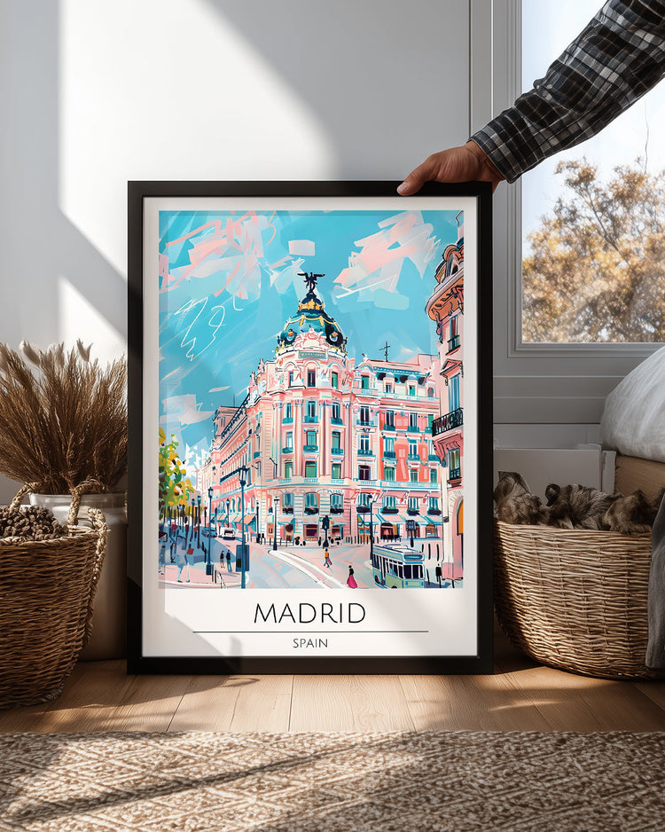 Madrid İspanya Poster Tablosu