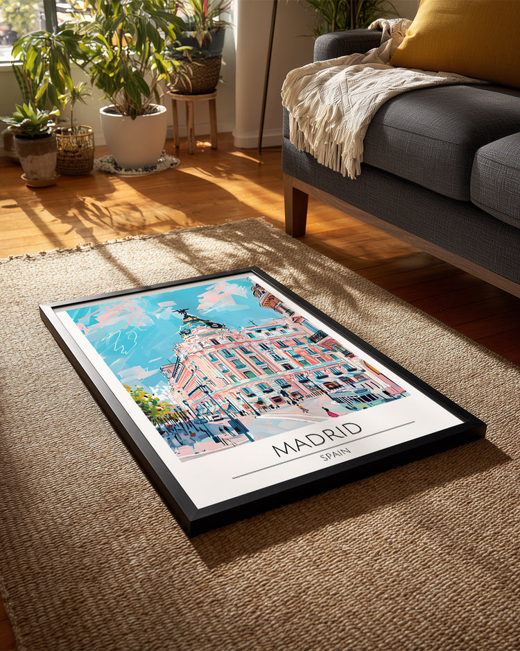 Madrid İspanya Poster Tablosu