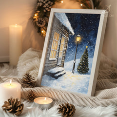 Magical Twilight Snow Poster Tablosu