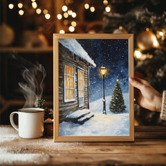 Magical Twilight Snow Poster Tablosu