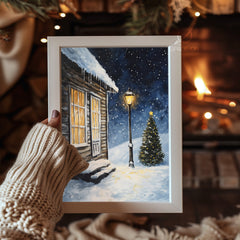 Magical Twilight Snow Poster Tablosu