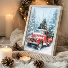 Maine Coon Christmas Poster Tablosu