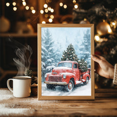 Maine Coon Christmas Poster Tablosu