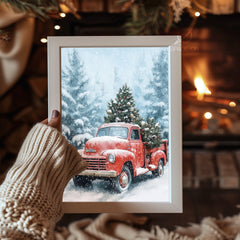 Maine Coon Christmas Poster Tablosu