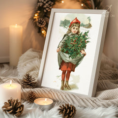 Majestic Deer Snow Poster Tablosu