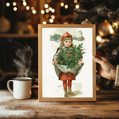 Majestic Deer Snow Poster Tablosu