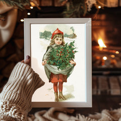 Majestic Deer Snow Poster Tablosu