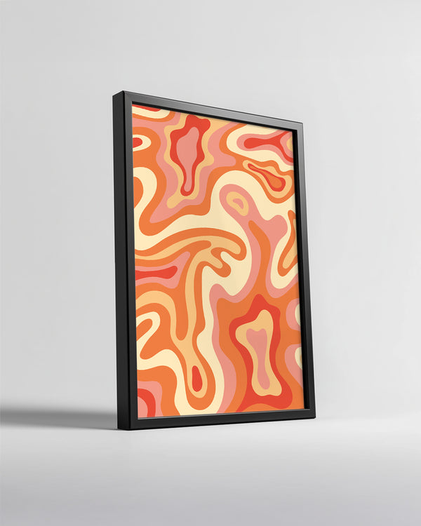 Marbled Waves Poster Tablosu