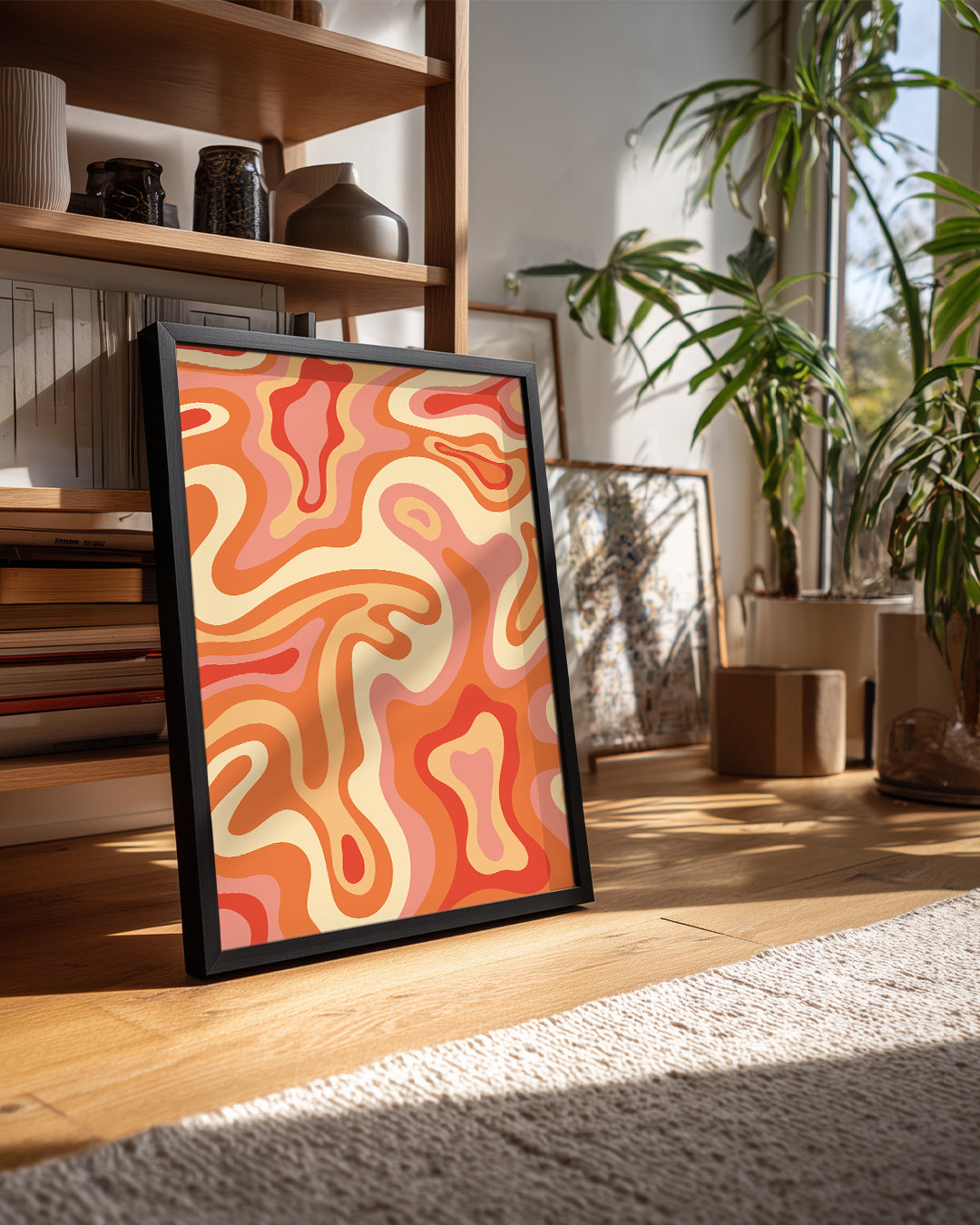 Marbled Waves Poster Tablosu