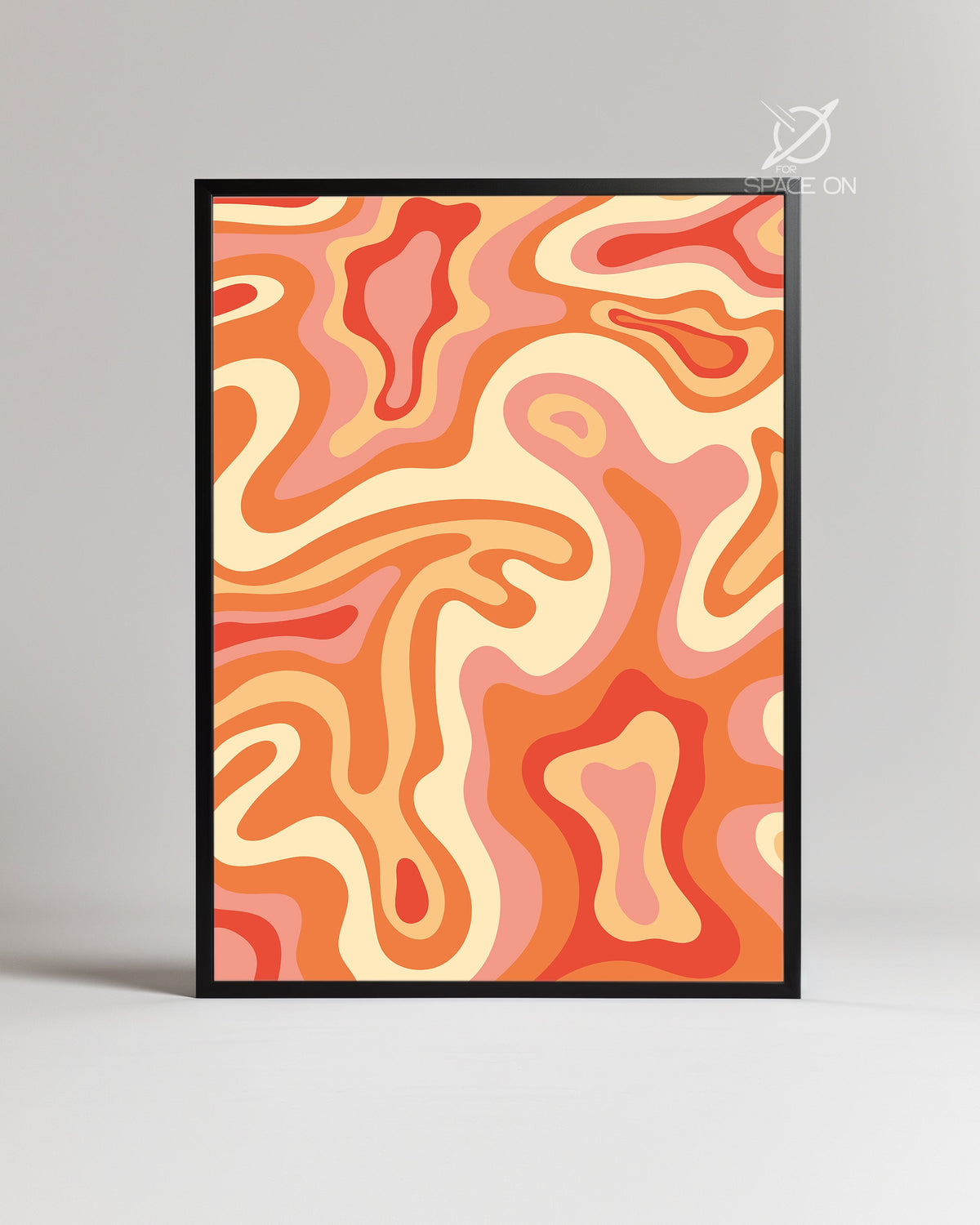 Marbled Waves Poster Tablosu