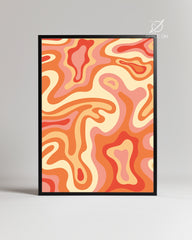 Marbled Waves Poster Tablosu