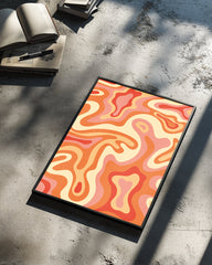 Marbled Waves Poster Tablosu