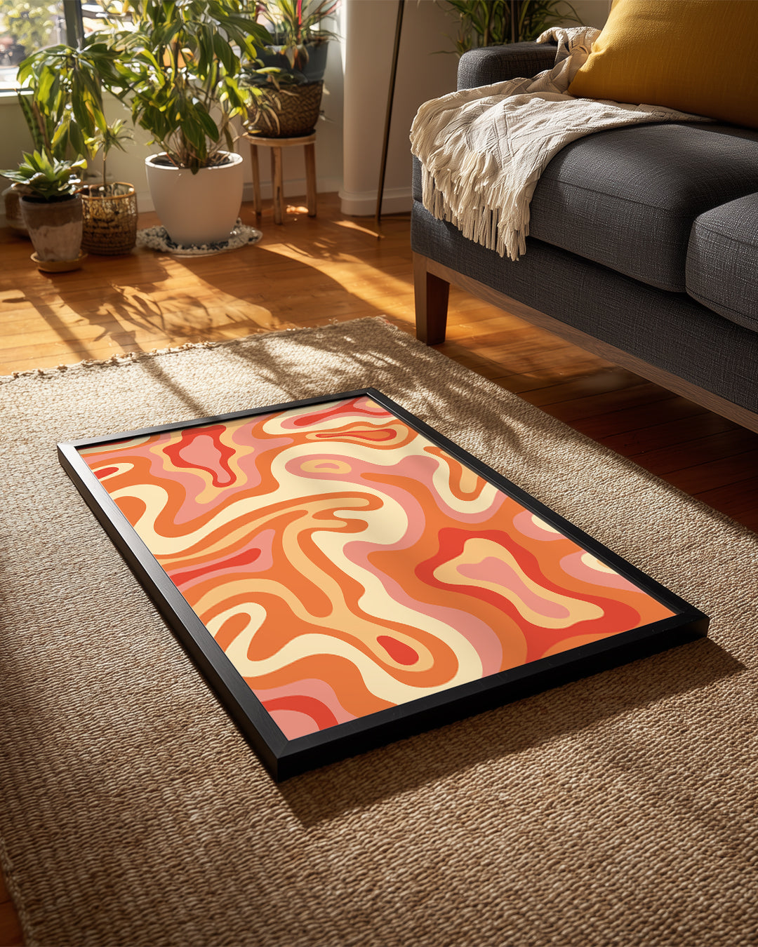 Marbled Waves Poster Tablosu