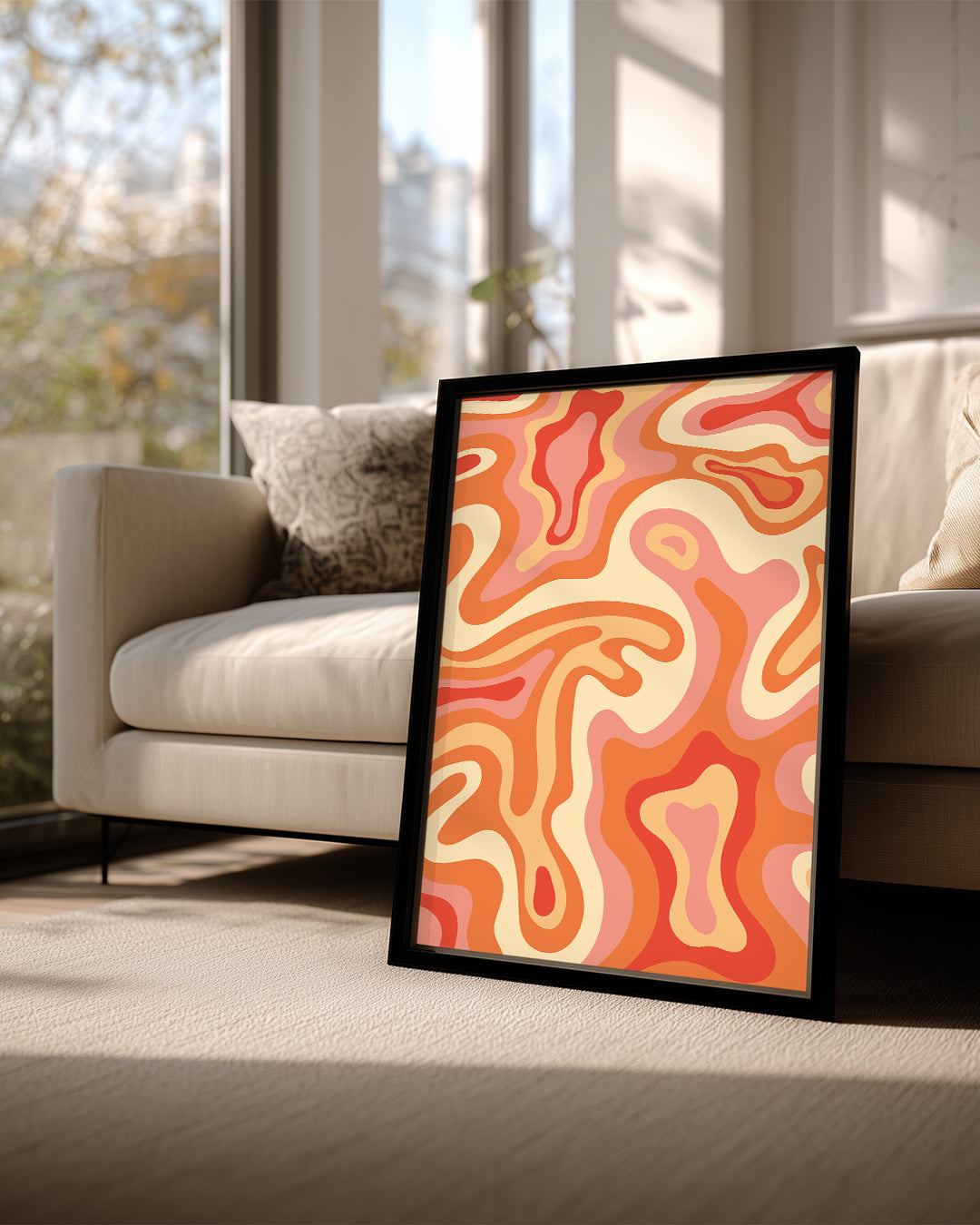 Marbled Waves Poster Tablosu