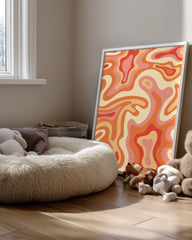 Marbled Waves Poster Tablosu