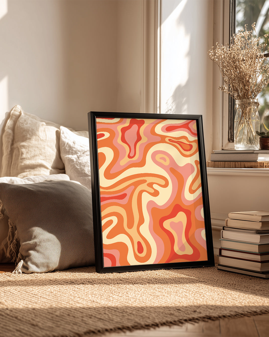 Marbled Waves Poster Tablosu